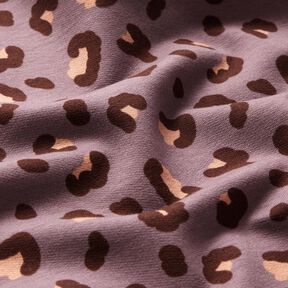 French terry Leopard Print – lilac, 