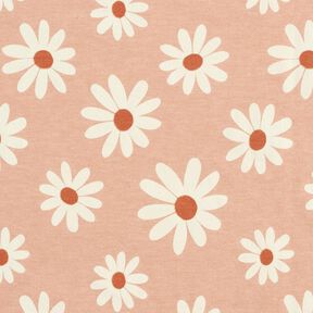 Cotton Blend Jersey Little flowers – light dusky pink, 
