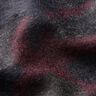 Coat Fabric Wool Blend camouflage – black/merlot,  thumbnail number 2