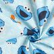 Cookie Monster Cretonne Decor Fabric | CPLG – baby blue/royal blue,  thumbnail number 3