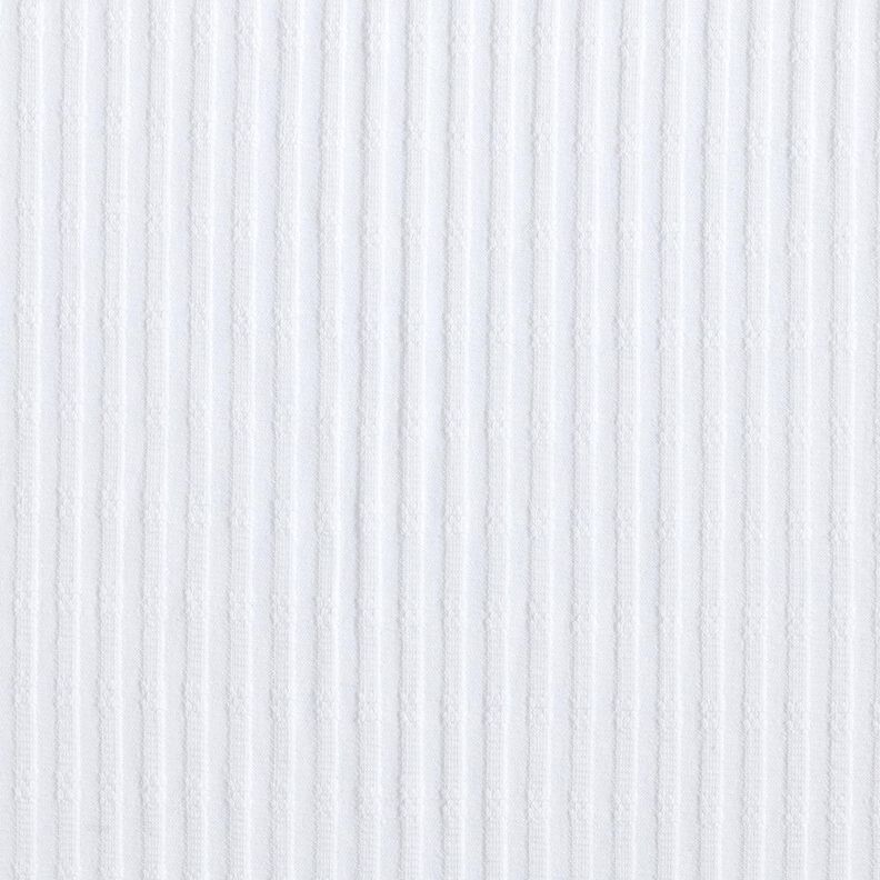 Ribbed Jersey single knitting pattern – white,  image number 1