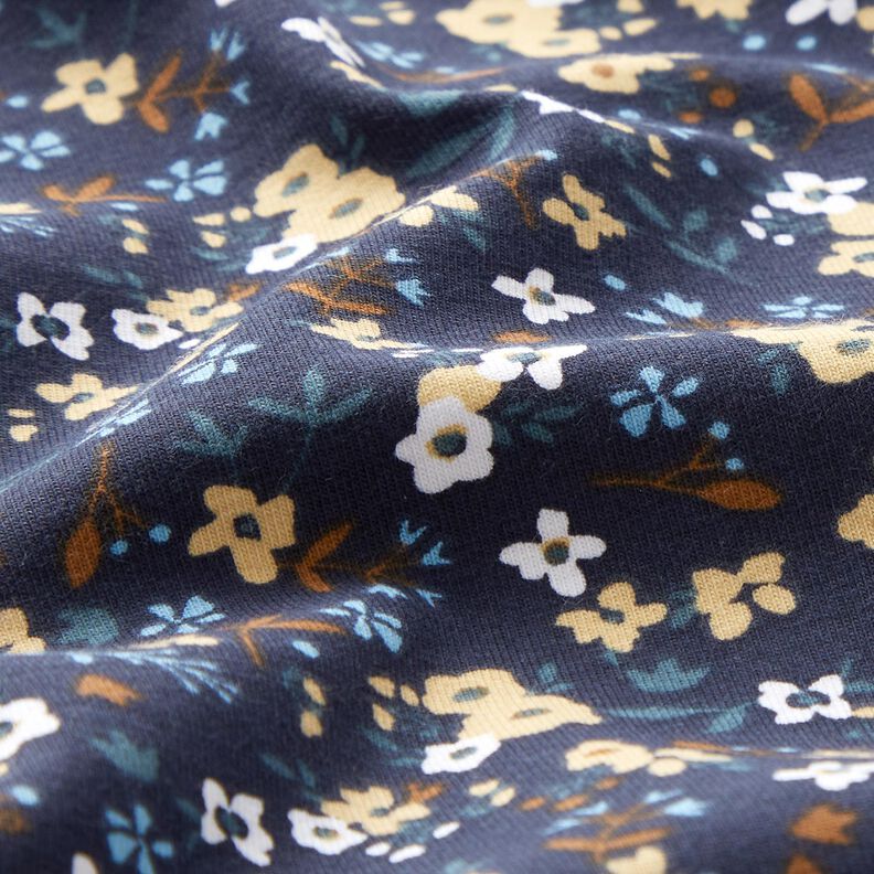Cotton Jersey millefleurs – midnight blue,  image number 2