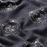 Brushed Sweatshirt Fabric Bear – midnight blue/light grey,  thumbnail number 2