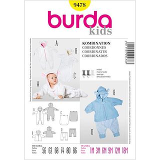 Baby-Combination: Overalls / Jacket…, Burda 9478, 