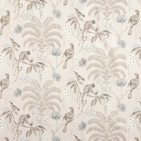 Decor Fabric Sateen tropical jungle – cashew, 