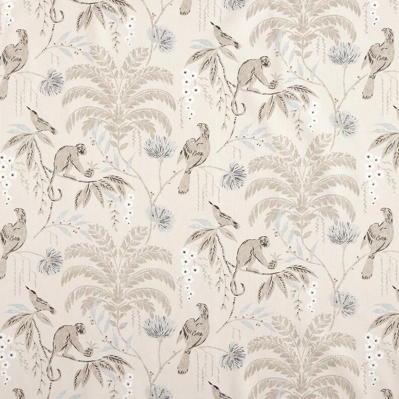 Decor Fabric Sateen tropical jungle – cashew,  image number 1