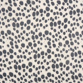 Chiffon abstract circles – white/black, 