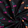 Cotton Jersey Glittery cherries | by Poppy – black,  thumbnail number 3