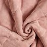 Quilted Fabric Corduroy with fur backing diamonds – dusky pink,  thumbnail number 4