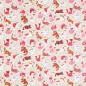 Coated Cotton playful kittens – rosé,  thumbnail number 1