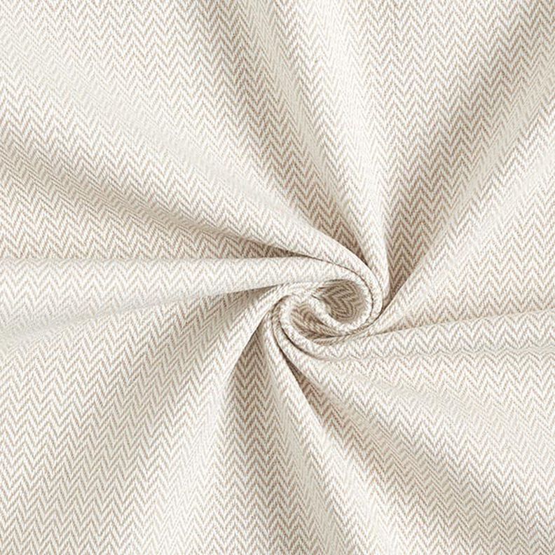 Decor Fabric Jacquard Subtle Chevron – dark beige,  image number 1