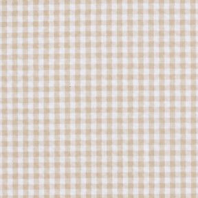 <h2>Small Check Seersucker, Beige &ndash; Anemone/White &ndash; Characteristic Structure and Fine Check, 