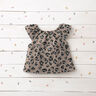 Double Gauze/Muslin leopard print – taupe/petrol,  thumbnail number 6