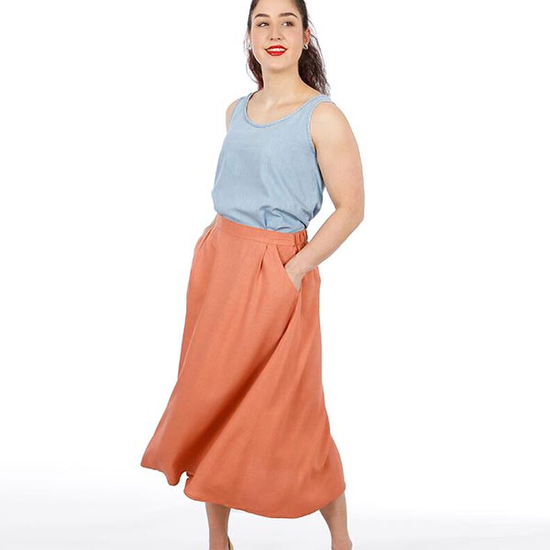 FRAU CARRY - wide skirt with elastic waistband in the back, Studio Schnittreif  | XS -  XXL,  image number 2