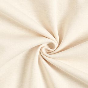Brushed Sweatshirt Fabric plain Lurex – offwhite/gold, 