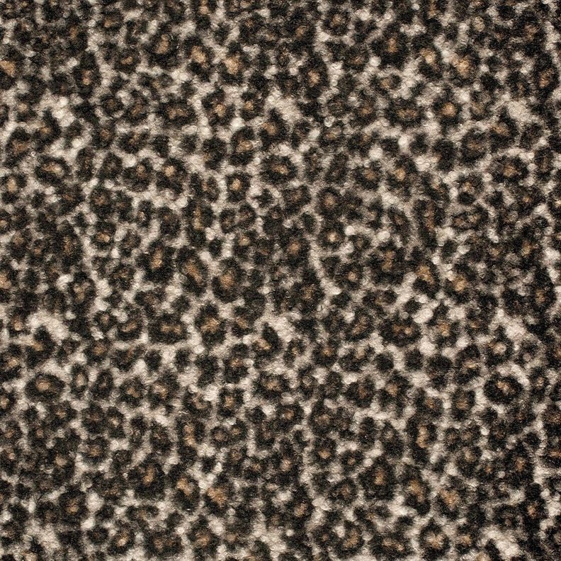 Knitted Bouclé Leopard – black/fawn, image number 1