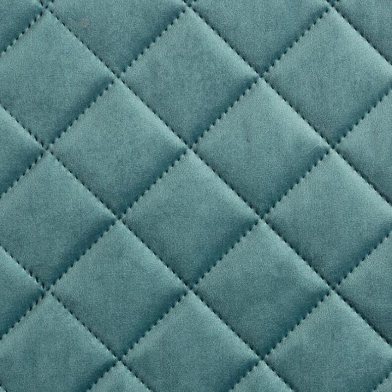 Upholstery Fabric Velvet Quilted Fabric – fir green,  image number 1