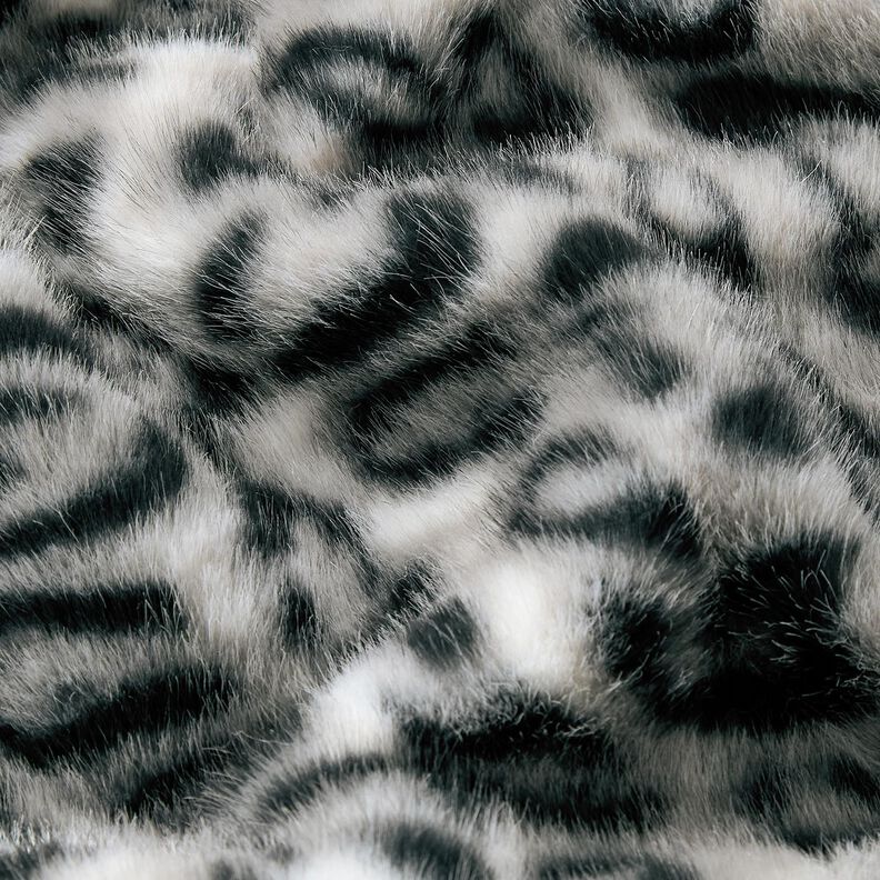 Faux Fur Snow Leopard – silver/anthracite, image number 6