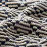Diamonds chunky knit cotton – white/navy blue,  thumbnail number 2