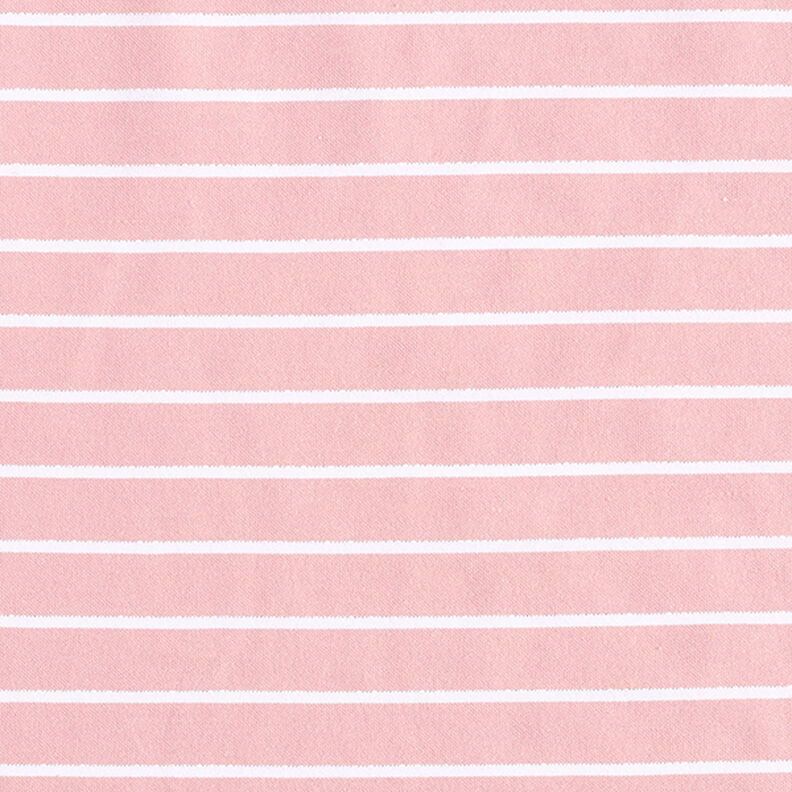 Viscose stretch with glitter stripes – pink/white,  image number 1