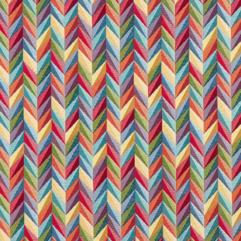 Decor Fabric Tapestry Fabric colourful zigzag – light yellow,  image number 1