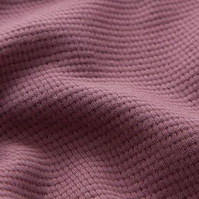 Mini Cotton waffle jersey Plain – aubergine, 