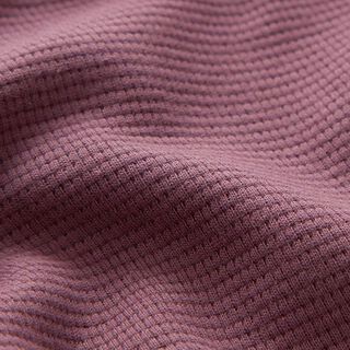 Mini Cotton waffle jersey Plain – aubergine, 