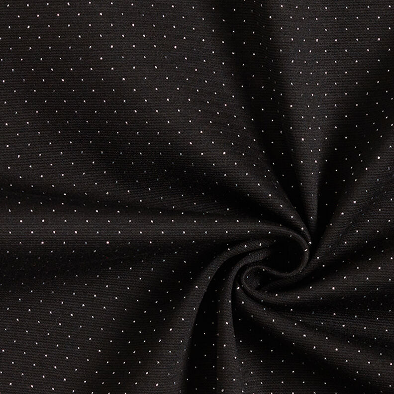 spotty lurex Romanit jersey – black,  image number 3