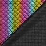 Foil Jersey Mermaid-scales rainbow – black/colour mix,  thumbnail number 4