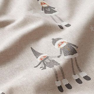 Decor Fabric Winter Gnome Half-Panama – grey, 