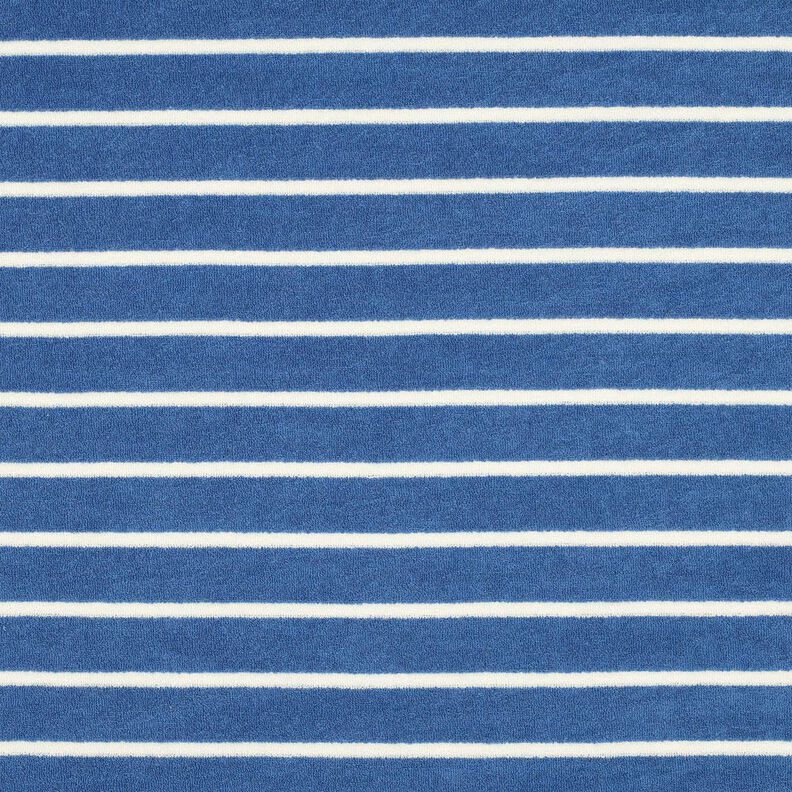 terry cloth jersey Stripes – brilliant blue/ivory,  image number 1