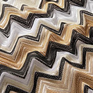 Tulle Zigzag – light brown/black, 