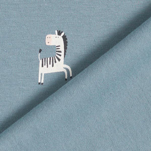Cotton Jersey Funny Zebra – blue grey,  image number 4