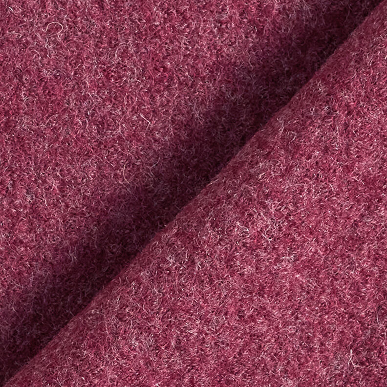 Fulled woollen loden Mottled – burgundy,  image number 3