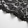 Lace with double-sided floral scalloped edge – black,  thumbnail number 6
