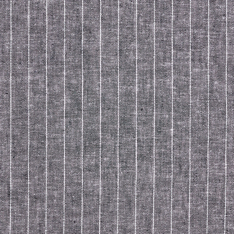 Pinstripes Linen Viscose Blend – black,  image number 1