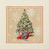 Decorative Panel Tapestry Fabric Fir Tree – carmine/light beige,  thumbnail number 1
