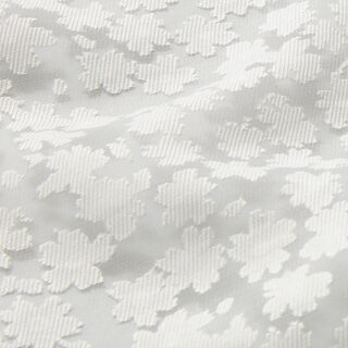 Floral burnout fabric – white, 