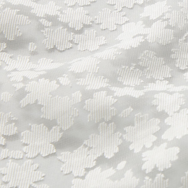 Floral burnout fabric – white,  image number 2