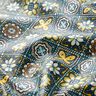 Coated Cotton artistic tiles – petrol/yellow,  thumbnail number 3