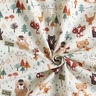 Cretonne Woodland Animals – white,  thumbnail number 3