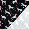Cotton Jersey Rainbow Unicorns Digital Print | Poppy Fabrics – black,  thumbnail number 4
