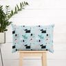 Cotton Cretonne abstract dogs – sky blue/rosé,  thumbnail number 7