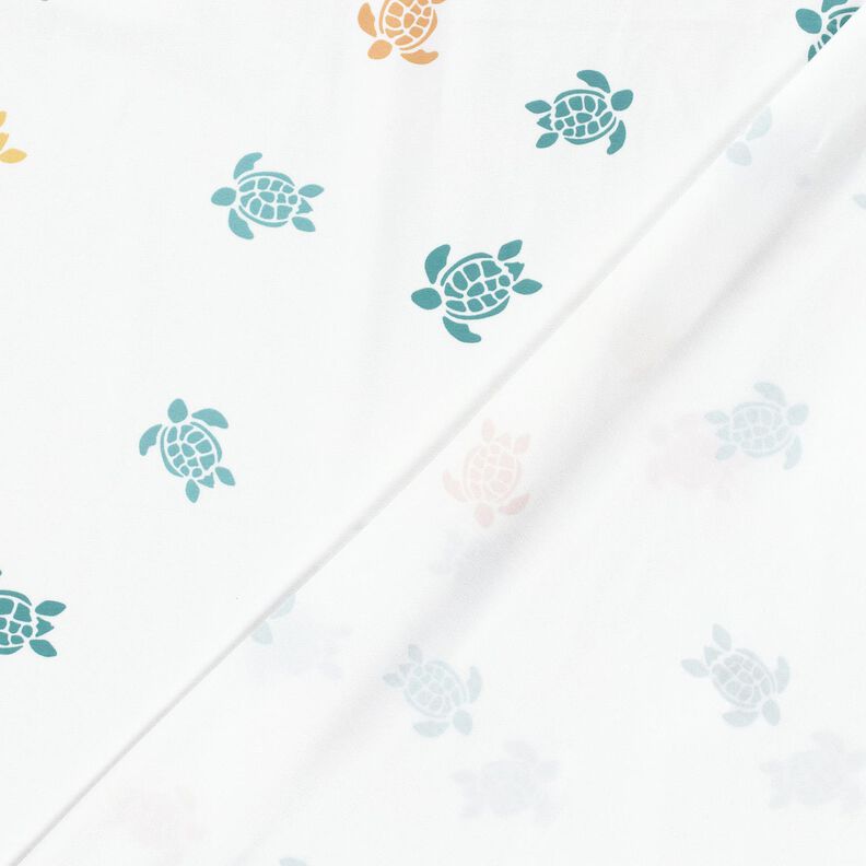 Cotton Jersey colourful tortoises – ivory/salmon,  image number 4