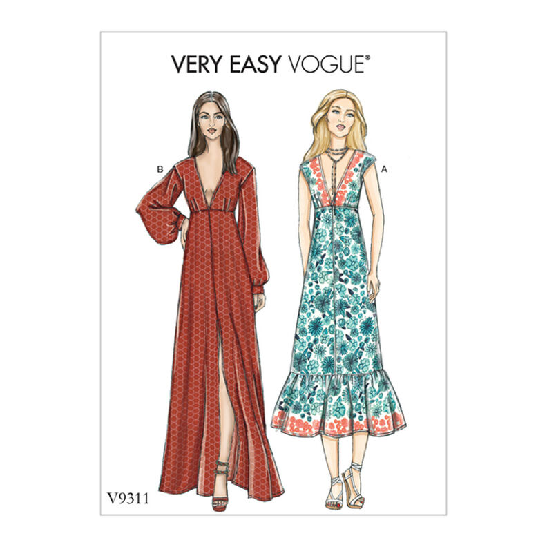 Misses' Dress, Very Easy Vogue 9311 | 6 - 22,  image number 1