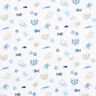 Cotton Poplin underwater – white/steel blue,  thumbnail number 1