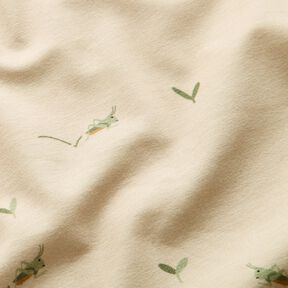 Cotton Jersey grasshopper &ndash; cashew, 