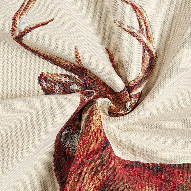 Tapestry Decor Fabric Panel Deer – beige,  image number 3