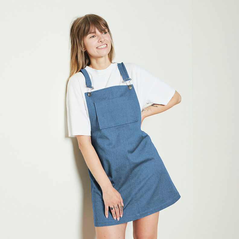 Heavy cotton denim – denim blue,  image number 6