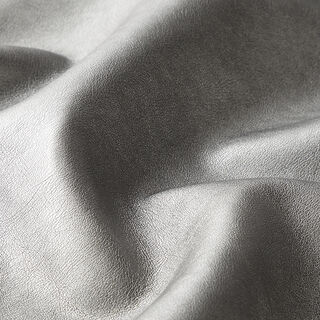 Imitation Leather Metallic Shine – antique silver metallic, 